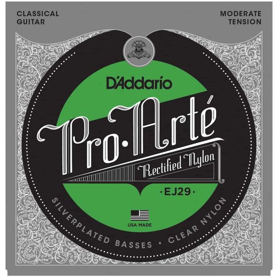 D'ADDARIO EJ29 Набор 6 струн для гитары классик нейлон-серебро МТ 027-042