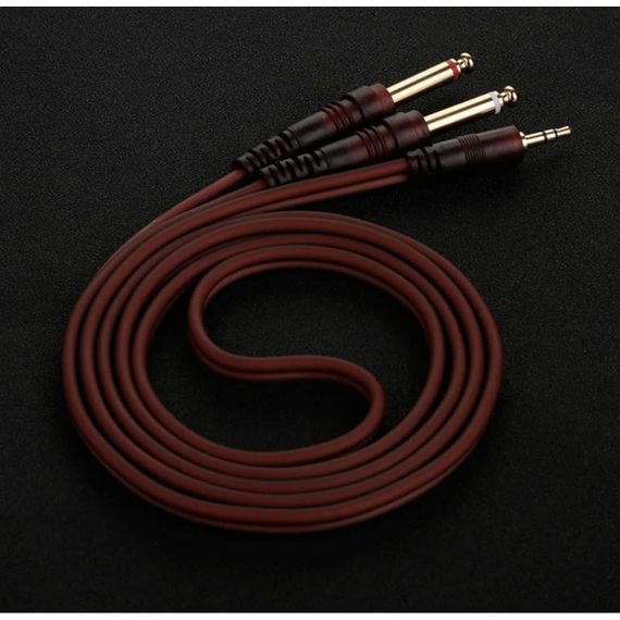 STOREMUSIC AP-2425/1,5 аудиокабель Mini Jack stereo - 2* 1/4 Jack mono 1.5 метра силикон