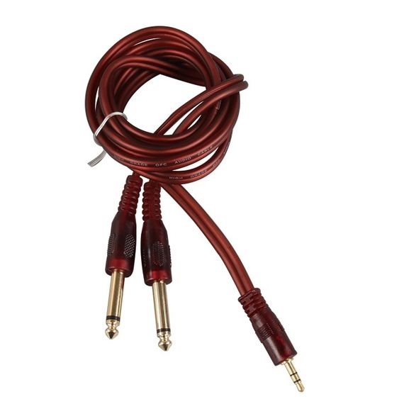 STOREMUSIC AP-2425/1,5 аудиокабель Mini Jack stereo - 2* 1/4 Jack mono 1.5 метра силикон