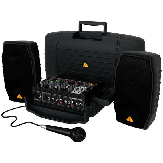 Behringer PPA200 Система звукоусиления портативная 2*75 Вт, 5 каналов