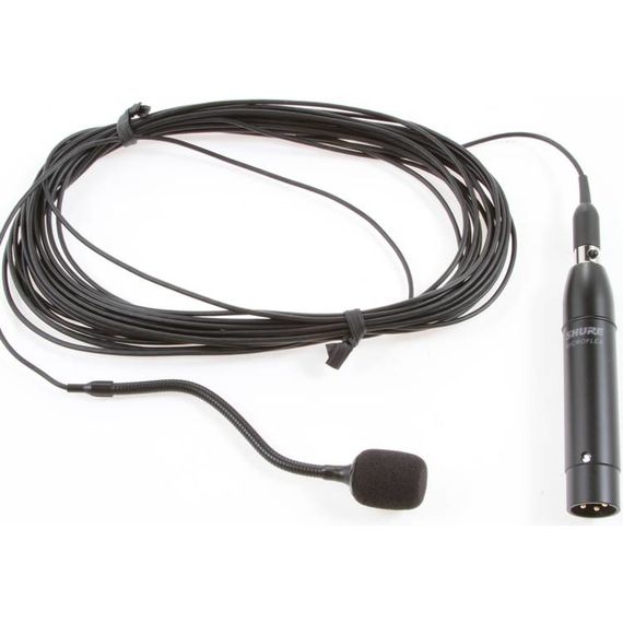 SHURE MX202B/C миниатюрный театрально-хоровой кардиоидный микрофон на гибком креплении (10см) c шнуром 9м.