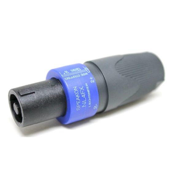NEUTRIK NL4FX Разъем Speakon, 4-х контактный, черный хвостовик NL4FX