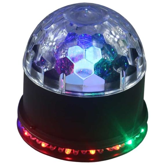 LED STAR  Starball Эффект светодиодный "кристальный магический шар" и "радуга", 6х1Вт RGBAWP и 48 светодиодов 5мм RGB расположенных по кругу