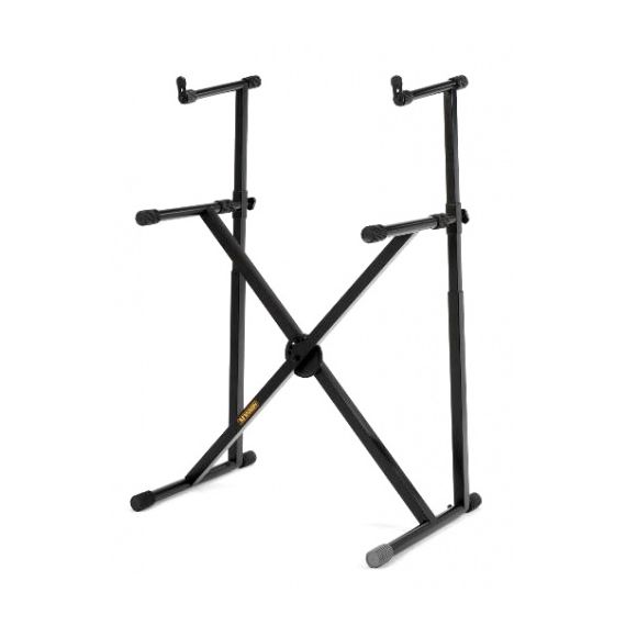 HERCULES KS210B Стойка  клавишная X тип, двухярусная.Высота (max-min), мм: 1 уровень: 950, 865, 750,