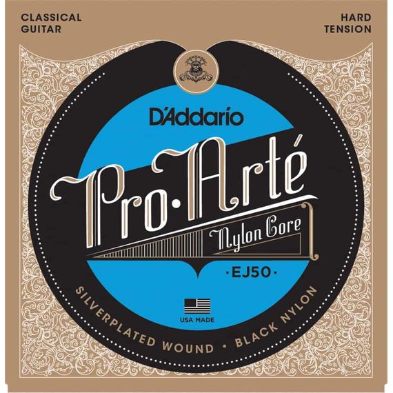EJ50 PRO ARTE Струны для классической гитары нейлоновые Hard D`Addario