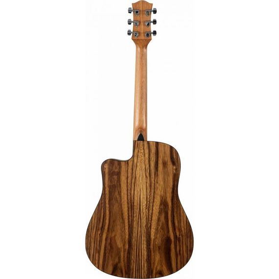 FLIGHT D-155C TEAK NA акустическая гитара с вырезом, в.дека-тик, корпус-тик, изображение 2