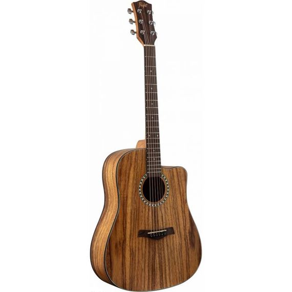 FLIGHT D-155C TEAK NA акустическая гитара с вырезом, в.дека-тик, корпус-тик, изображение 4