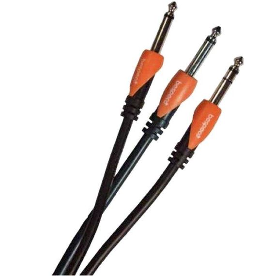 BESPECO SLYS2J300 Кабель готовый серии "SILOS", JACK stereo 6,3mm - 2 x JACK mono 6,3mm, длина 3м