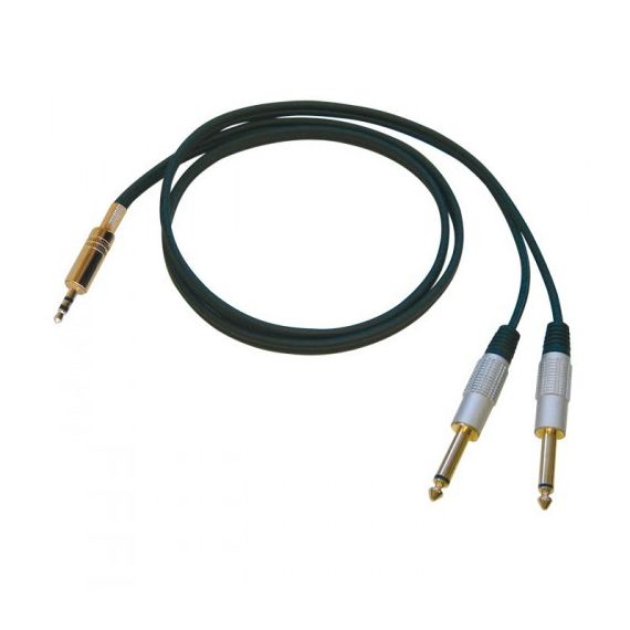 BESPECO RCX200 Кабель готовый инструментальный, серия "EAGLE", JACK stereo - 2 x JACK mono, 2м