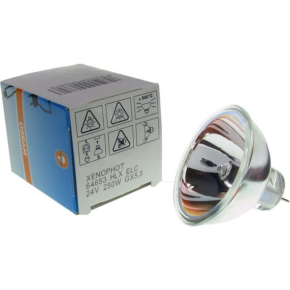 OSRAM 64653 ELC A1/259 Лампа галогенная 24 В 250 Вт с отражателем, цоколь GX5.3, 50ч/ж