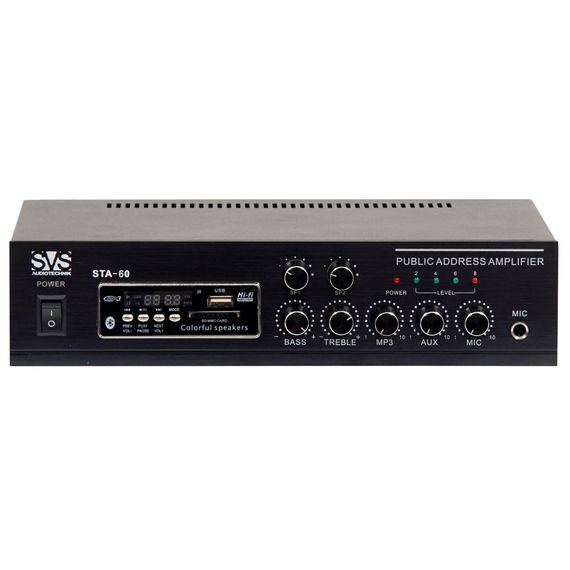 SVS Audiotechnik STA-60 Микшер-усилитель на 2 зоны, мощностью 60 Вт. 100 В