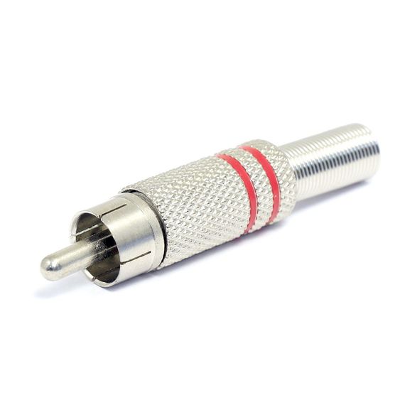 INLINE RCA-B Разъём RCA, никель, для кабеля D6 мм, кольцо черное (SP-116G-C10-BK)