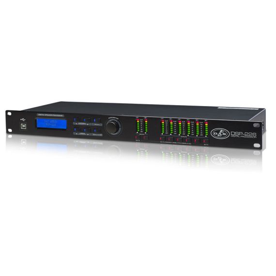 DAS AUDIO DSP-226 Цифровой контроллер обработки, 2 входа, 6 выходов, кроссовер, эквалайзер, лимиттер