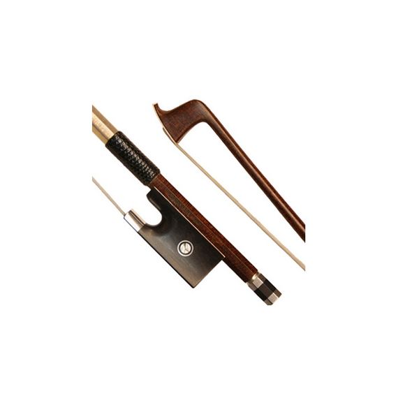 BRAHNER VB-21 3/4 Смычок для скрипки (Пр-во КНР) круглый, материал БУК, колодка-палисандр, никелевая