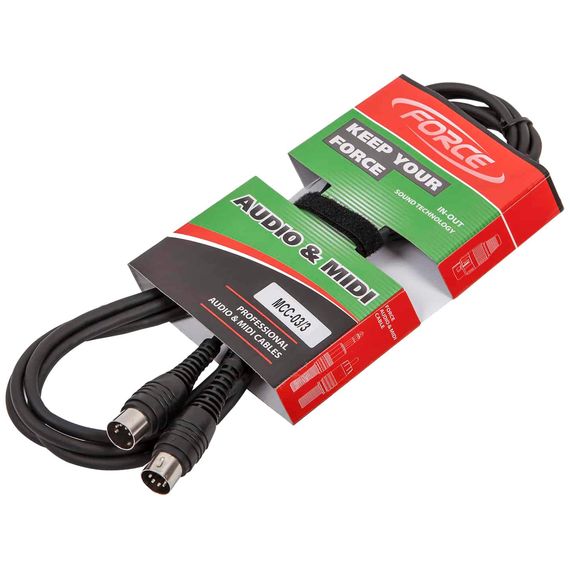 FORCE MCC-03/3 MIDI шнур (5 PIN-5PIN) для связывания синтезаторов, звуковых модулей, процессоров, по