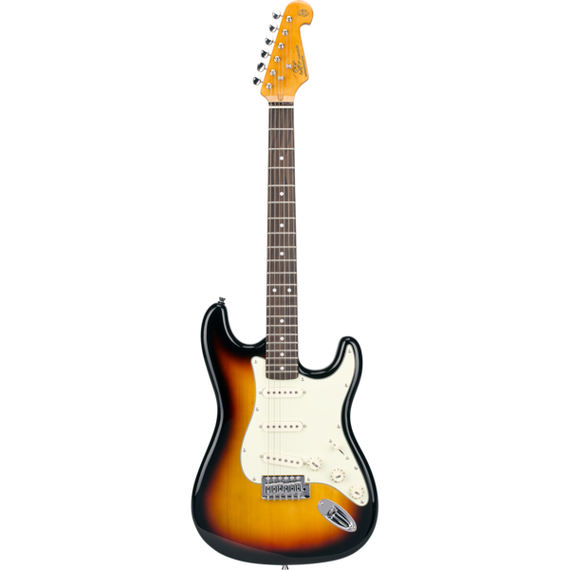 SX SST62+/3TS Электрогитара, stratocaster, корпус: ольха, гриф: клён, накладка: клён, 21 лад,