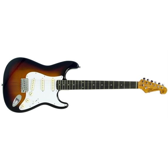 SX SST62+/3TS Электрогитара, stratocaster, корпус: ольха, гриф: клён, накладка: клён, 21 лад,