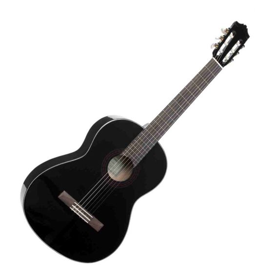 YAMAHA C40 Black Гитара классик, корпус - меранти, верхняя дека - ель, цвет черный C40 BL