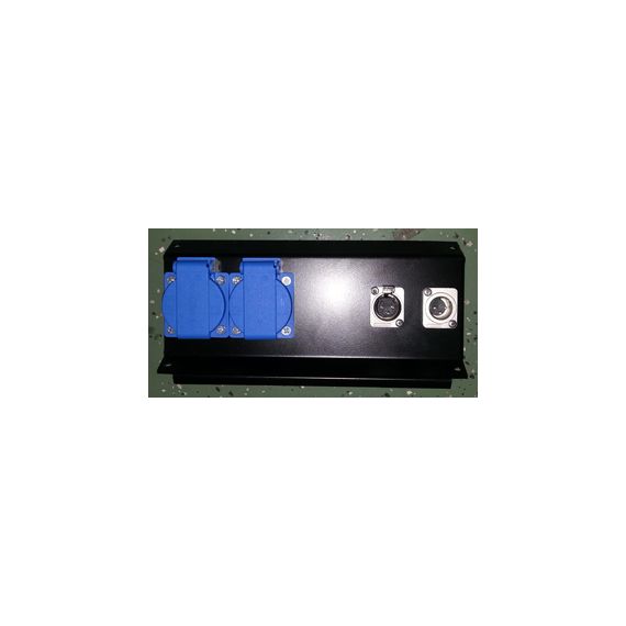 Schuko Panel 2 XLR3 2 265x205 Power Luke  L80166 Панель с 1 парой (Female&Male) панельных разъемов X