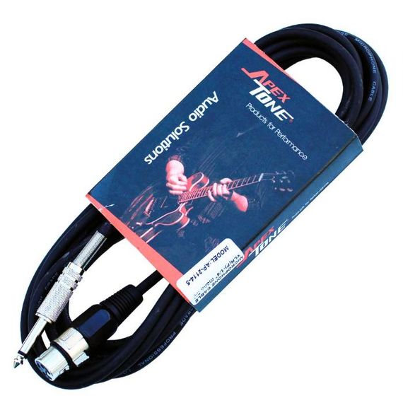 APEXTONE AP-2138/10 шнур микрофонный/XLR(F)-Jack mono/10м