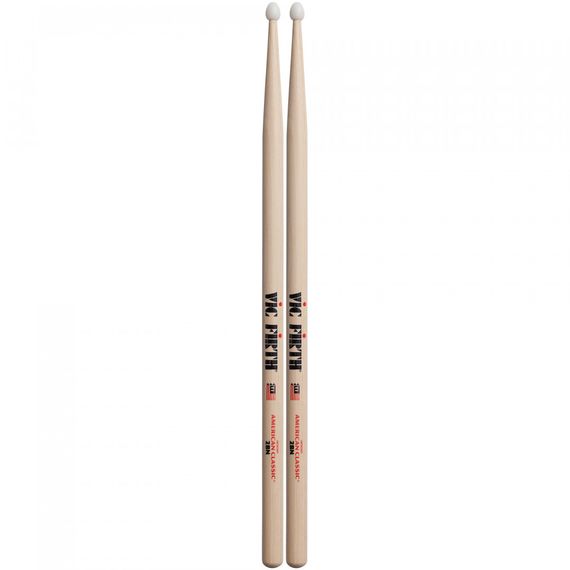 VIC FIRTH 2BN барабанные палочки, тип 2B с нейлоновым наконечником,
