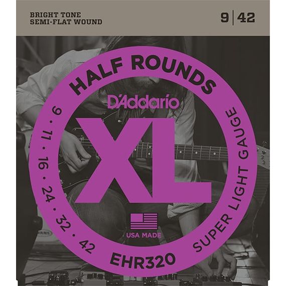 D'ADDARIO EHR320 Набор 6 струн для гитары сталь нерж. 009-042