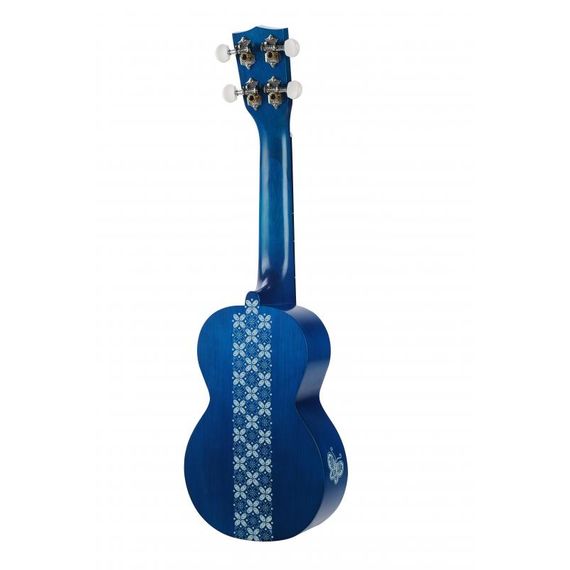 MAHALO MK1BATBU Укулеле с чехлом, цвет Transparent Blue, с рисунком