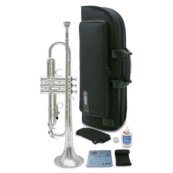 YAMAHA YTR-2330S труба Bb стандартная модель, средняя, yellow brass, серебро, изображение 2