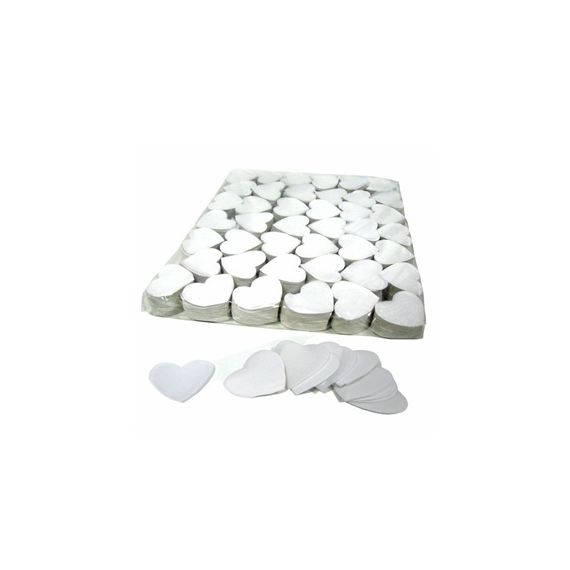 GLOBAL EFFECTS Бумажное конфетти сердца 4,1см 1кг белый