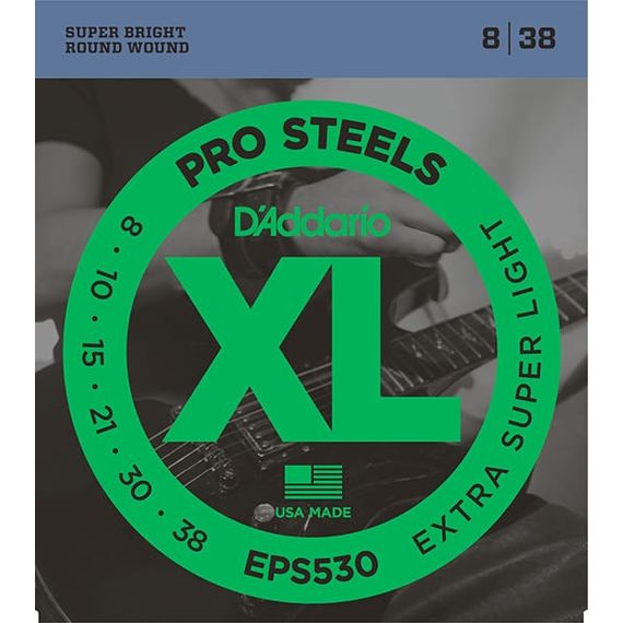 D'ADDARIO EPS530 НАБОР струн для электрической гитары, сталь,  EX SUP LITE