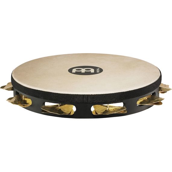 MEINL STAH1B-BK Тамбурин деревянный мембрана натуральная, 1 ряд бубенцов