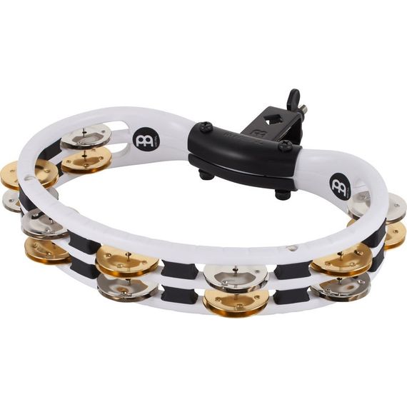 MEINL TMT2M-WH Тамбурин ручной, пластик, стальные и латунные бубенцы