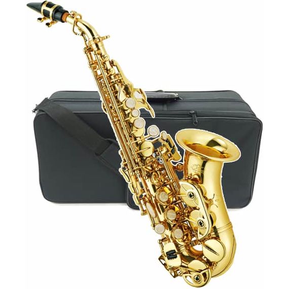 J.MICHAEL SPC-700 Саксофон сопрано (curved) Bb, лак. покр., жесткий кейс