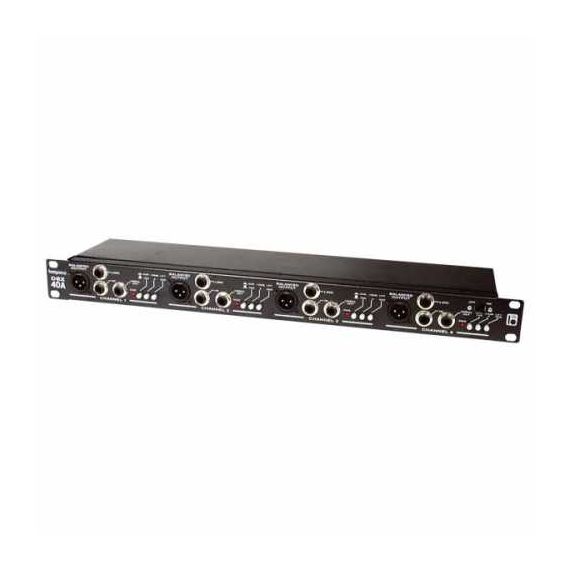 BESPECO DBX40A Директ бокс активный, 4ch, вход: Jack 6.3мм, вход-выход: Jack 6.3мм, выход: XLR 3pin
