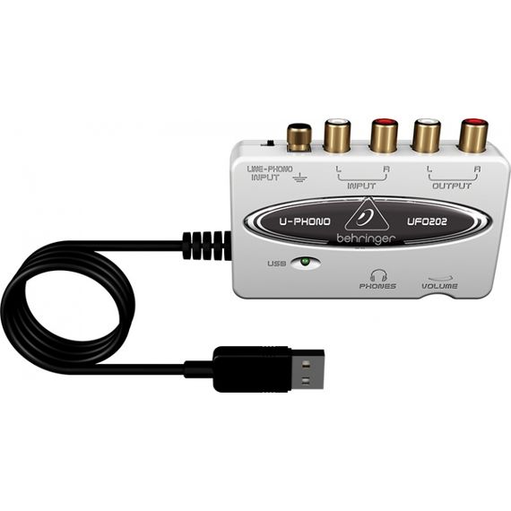 BEHRINGER UFO202 USB интерфейс внешний для записи и воспроизведения звука на компьютере (PC/ MAC)