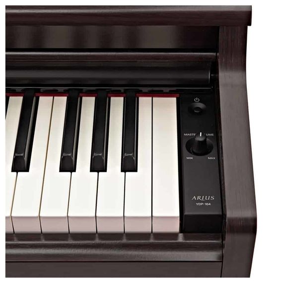 YAMAHA YDP-164R цифровое фортепиано, цвет Dark Rosewood. Клавиатура GH3 с синтетическими покрытием из слоновой кости и черными клавишами из черного дерева, Процессор CFX, Полифония 192, Усилитель 20Вт х 2, Динамики 12 см х 2, Мобильное приложение Smart Pianist