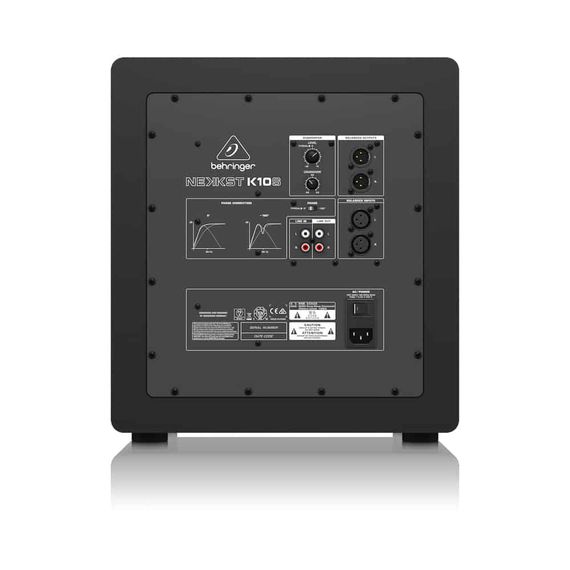 BEHRINGER K10S активный студийный сабвуфер 10", bi-amp, 180 Вт, изображение 2