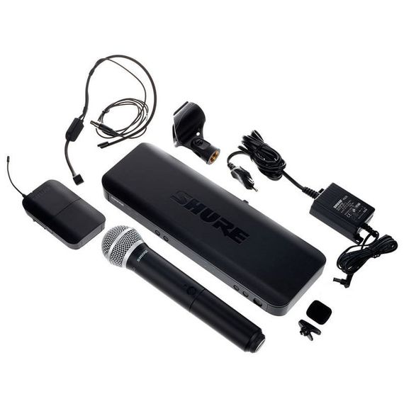 SHURE BLX1288E/P31 M17 двухканальная радиосистема с ручным и головным микрофонам: PG58 и PGA31, 662, изображение 2