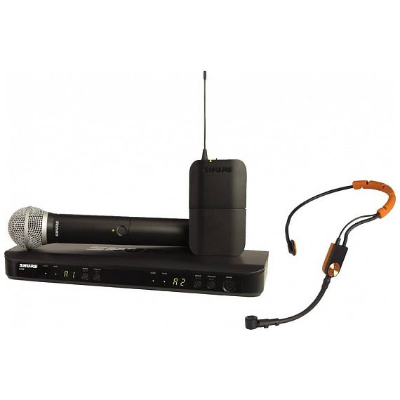 SHURE BLX1288E/SM31 M17 двухканальная радиосистема с ручным и головным микрофонами: SM58 и SM31FH