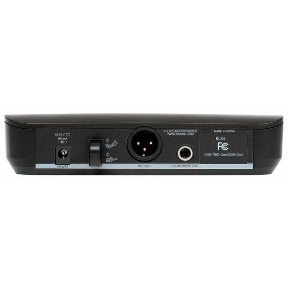 SHURE BLX14E/B98 M17 радиосистема с инструментальным микрофоном WB98H/C на гусиной шее, 662-686 МГц,