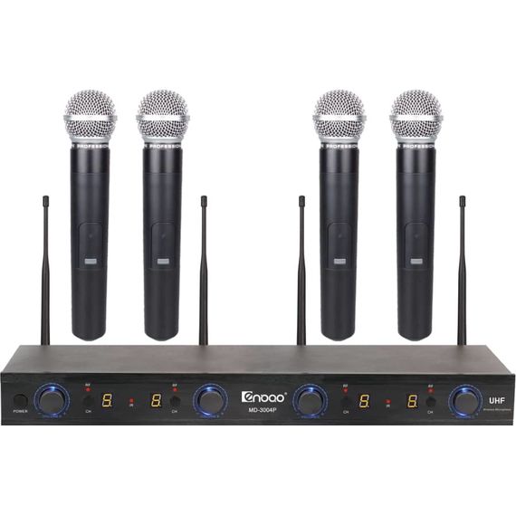 ENBAO MD-3004P UHF (4 НА БАЗЕ) Радиосистема с изменяемой частотой (4 микрофона на базе, частота UHF)