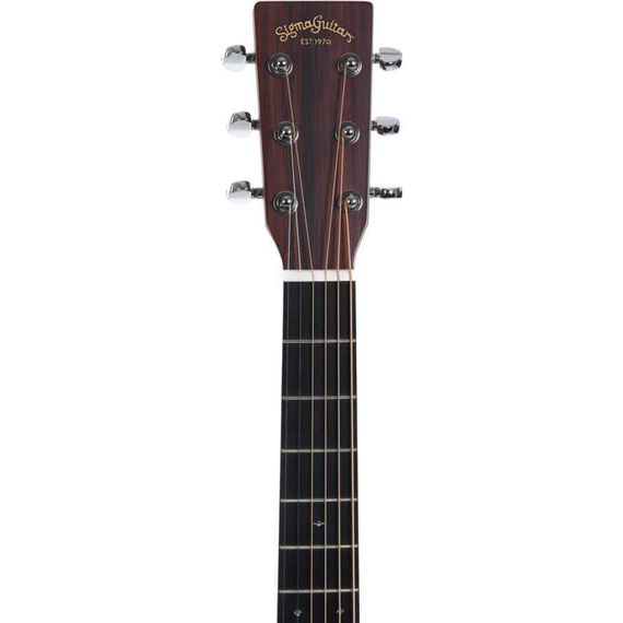SIGMA 000M-15L Акустическая ЛЕВОРУКАЯ гитара Тип корпуса: 000-14 Fret Верхняя дека: Массив красного, изображение 4