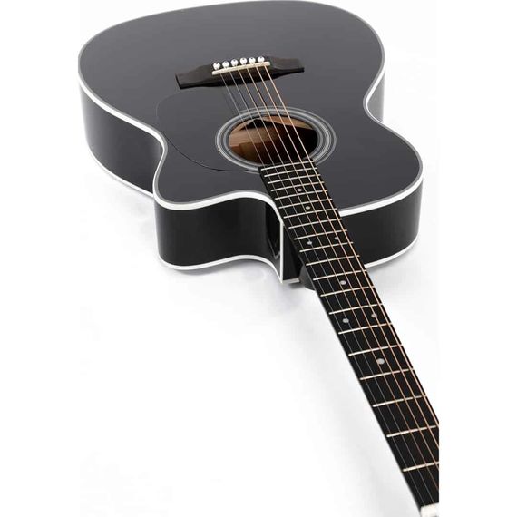 SIGMA 000MC-1E-BK Электроакустическая гитара Корпус: 000-14 Fret, Cutaway Крепление грифа: ласточкин, изображение 5