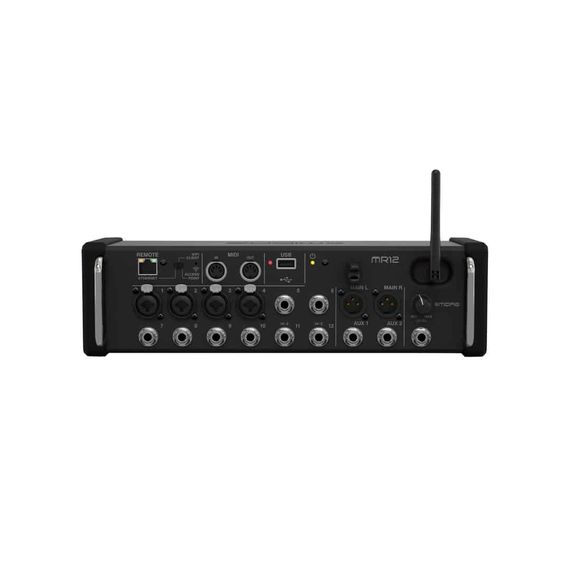 MIDAS MR12 цифровой микшер, 4 мик. преамп. Midas XLR + 8 лин Jack,16 кан/4FX/6BUS