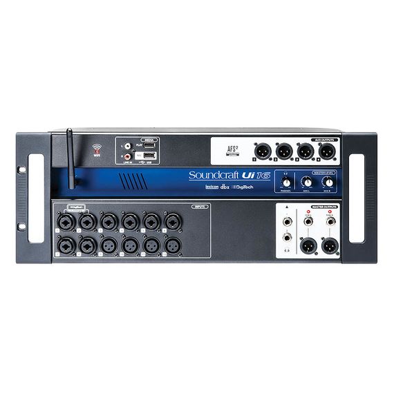 SOUNDCRAFT Ui-16 рэковый микшер, 8 comboXLR входы mic/line, 4 XLR входы mic