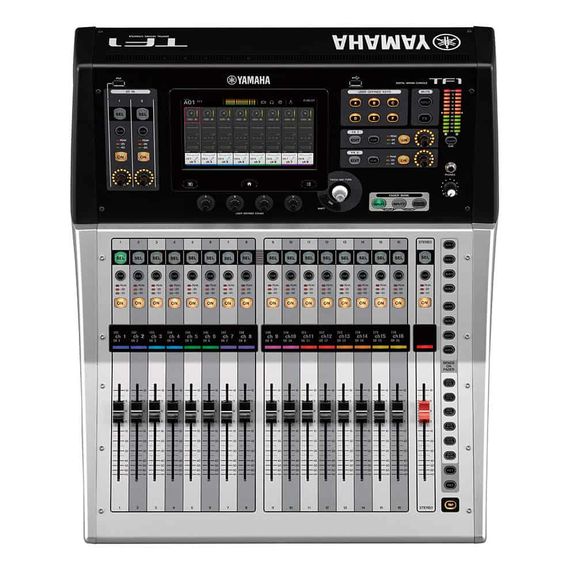 YAMAHA TF1 цифровой микшерный пульт, 17 фейдеров, 32 моно+2 ст.+2 возврат, AUX 20 (8 моно + 6 ст.)