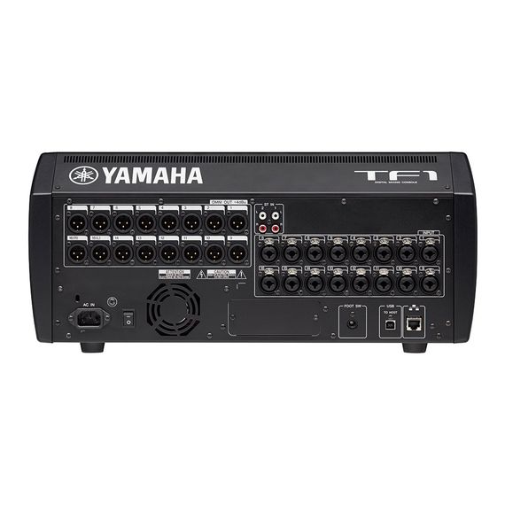 YAMAHA TF1 цифровой микшерный пульт, 17 фейдеров, 32 моно+2 ст.+2 возврат, AUX 20 (8 моно + 6 ст.)