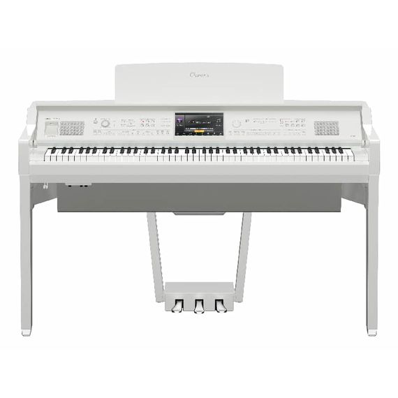 YAMAHA CVP-809PWH цифровое пианино с автоаккомпаниментом цвет Polish White 88кл.