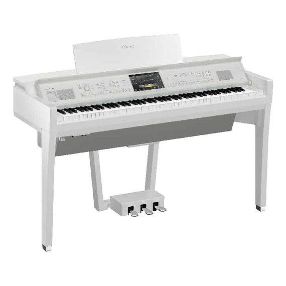 YAMAHA CVP-809PWH цифровое пианино с автоаккомпаниментом цвет Polish White 88кл.