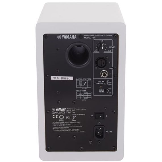 YAMAHA HS5W активный студийный монитор ближнего поля, 70Вт, НЧ 5" + ВЧ 0,75", 54 Гц - 30 кГц, изображение 2